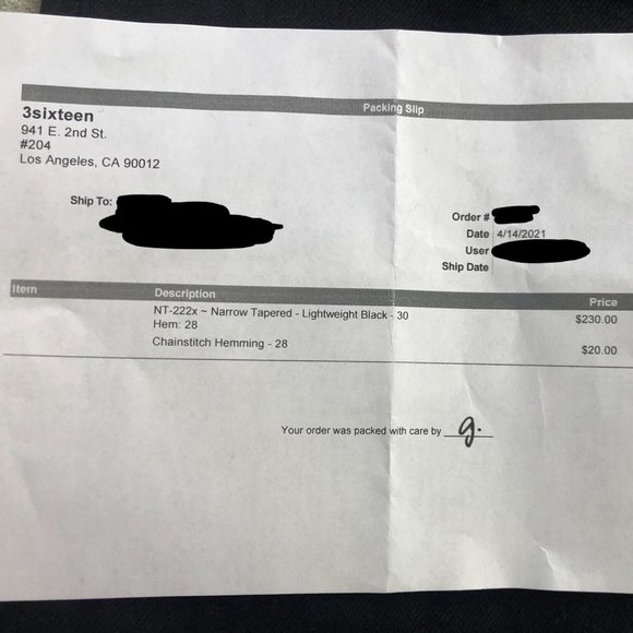 NEW 3sixteen NT-222x ~ Lightweight Black 30 - Picture 11 of 12